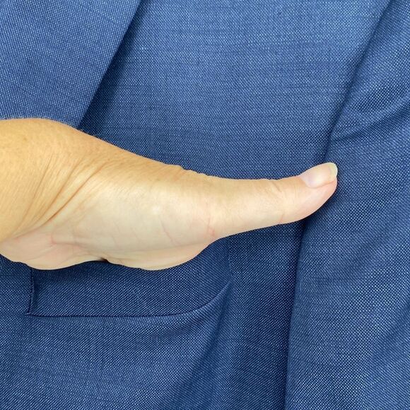 Jos. A. Bank Mens Slim Fit Traveler Suit Jacket and Pants Wool Blend Navy Blue S - Picture 8 of 16